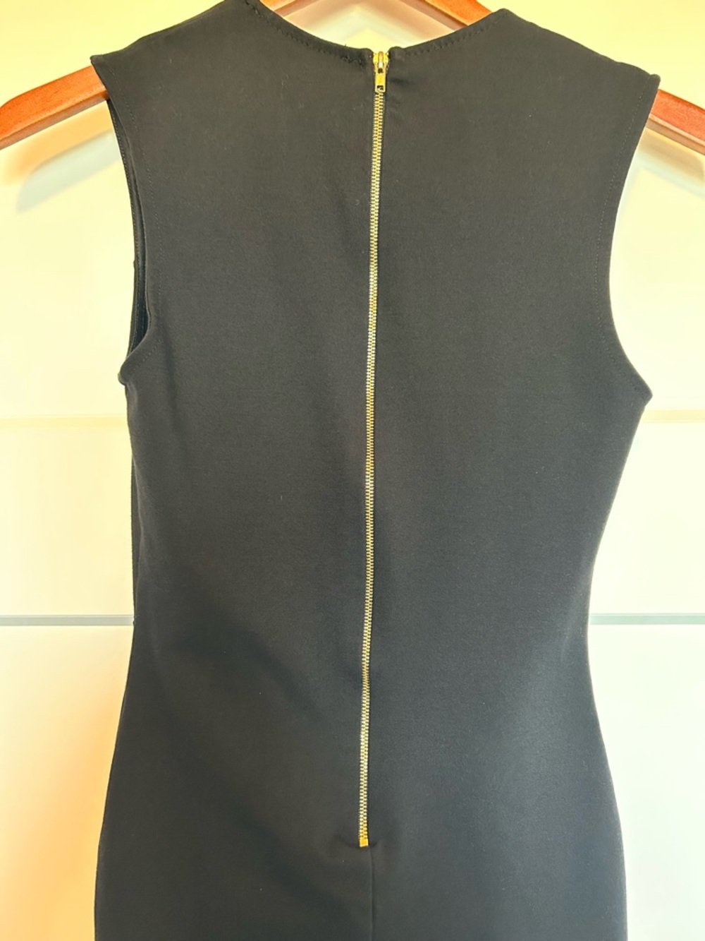 Lulus Deep V-Neck Sleeveless Sheath Dress - Little Black Dress (LBD) Small - Picture 5 of 7
